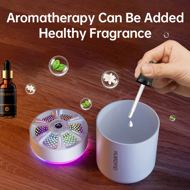 portable mini humidifier desk office travel black